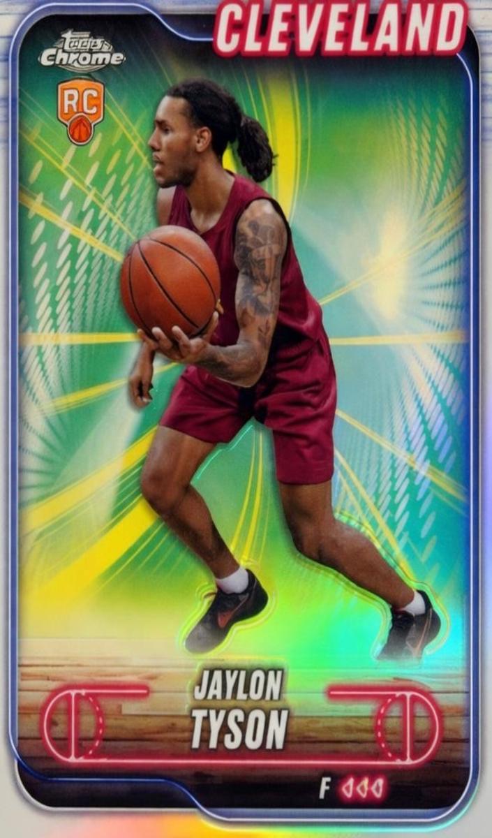2024 Topps Chrome Basketball Refractor Jaylon Tyson #168