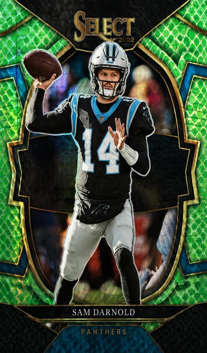 2022 Panini Select Football Dragon Scale Prizm Sam Darnold #33 PSA 10