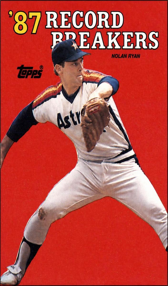 1988 Topps Baseball Record Breaker Nolan Ryan #6 PSA 8.5