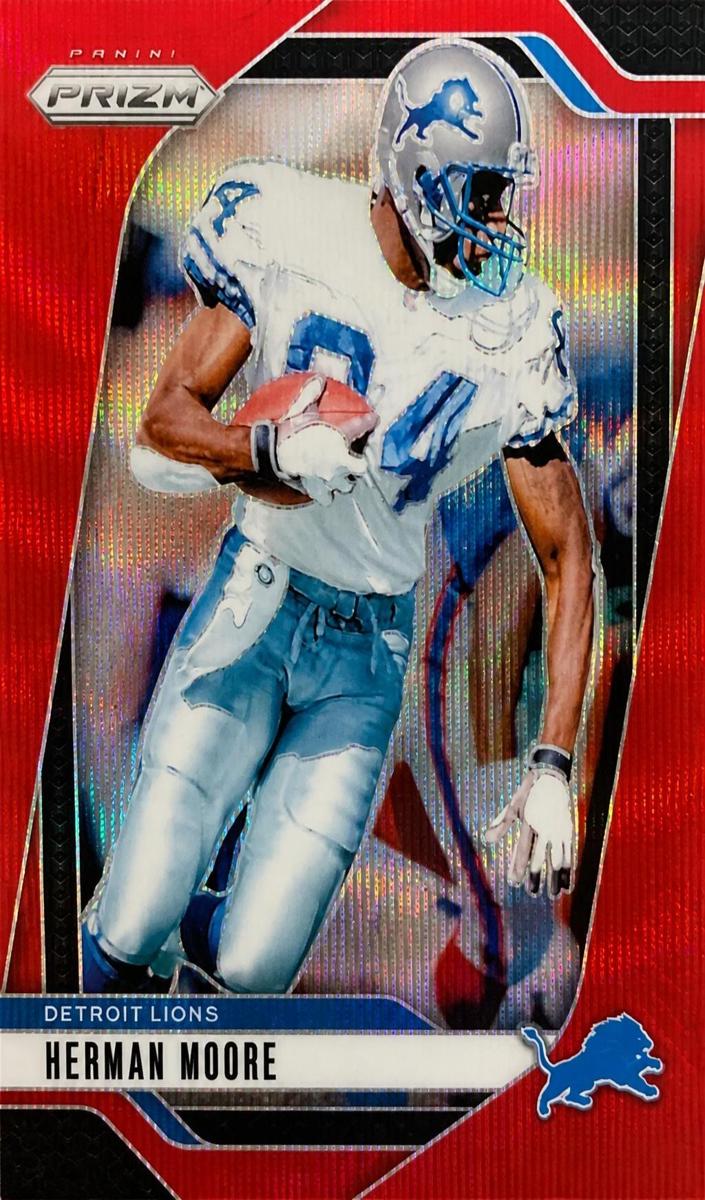 2024 Panini Prizm Football Red Wave Herman Moore #100
