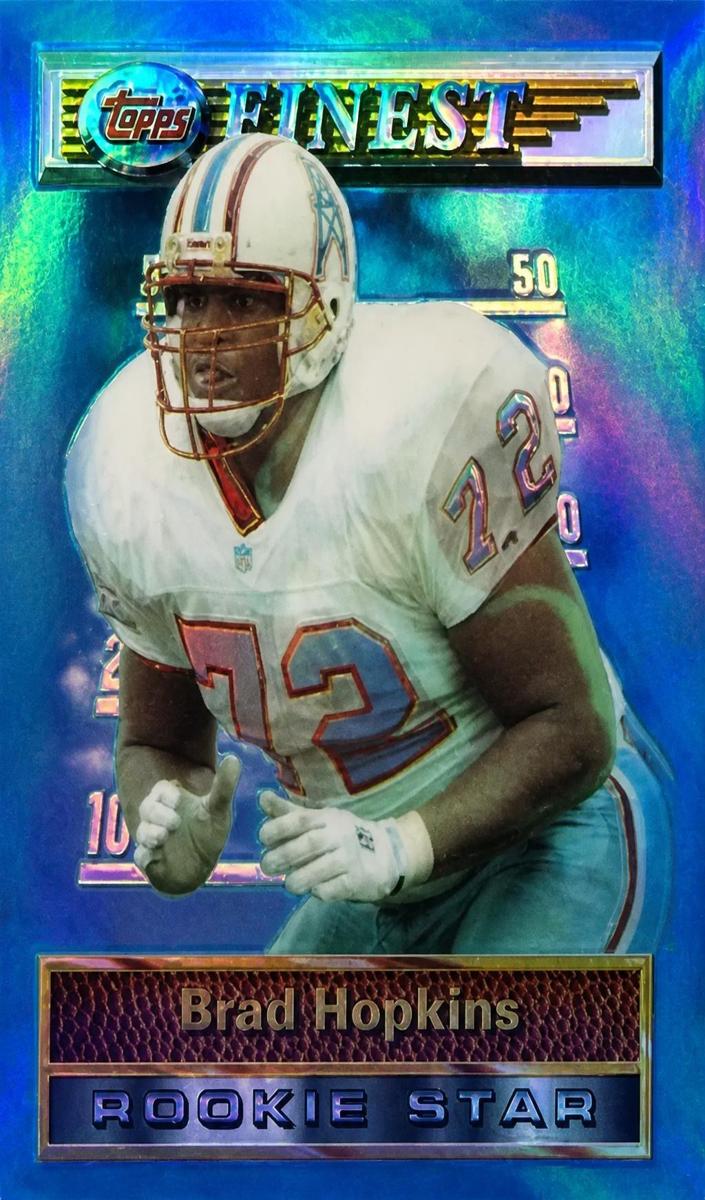 1994 Topps Finest Football Refractor Brad Hopkins #186