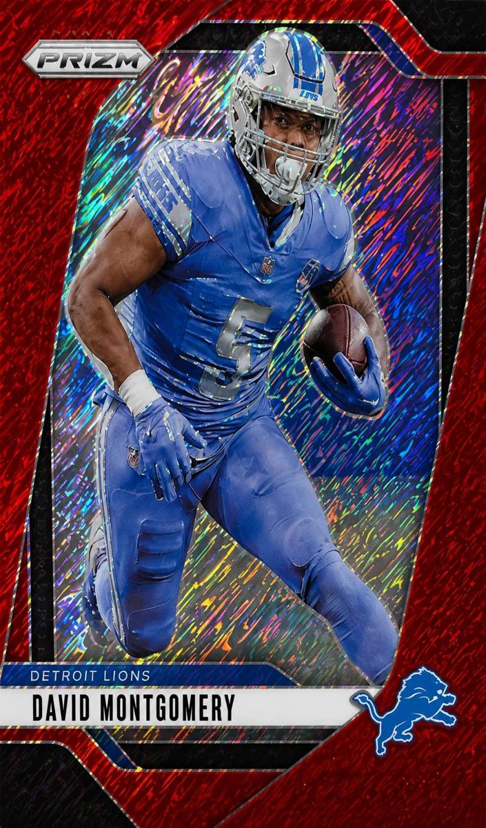 2024 Panini Prizm Football Red Shimmer David Montgomery #94
