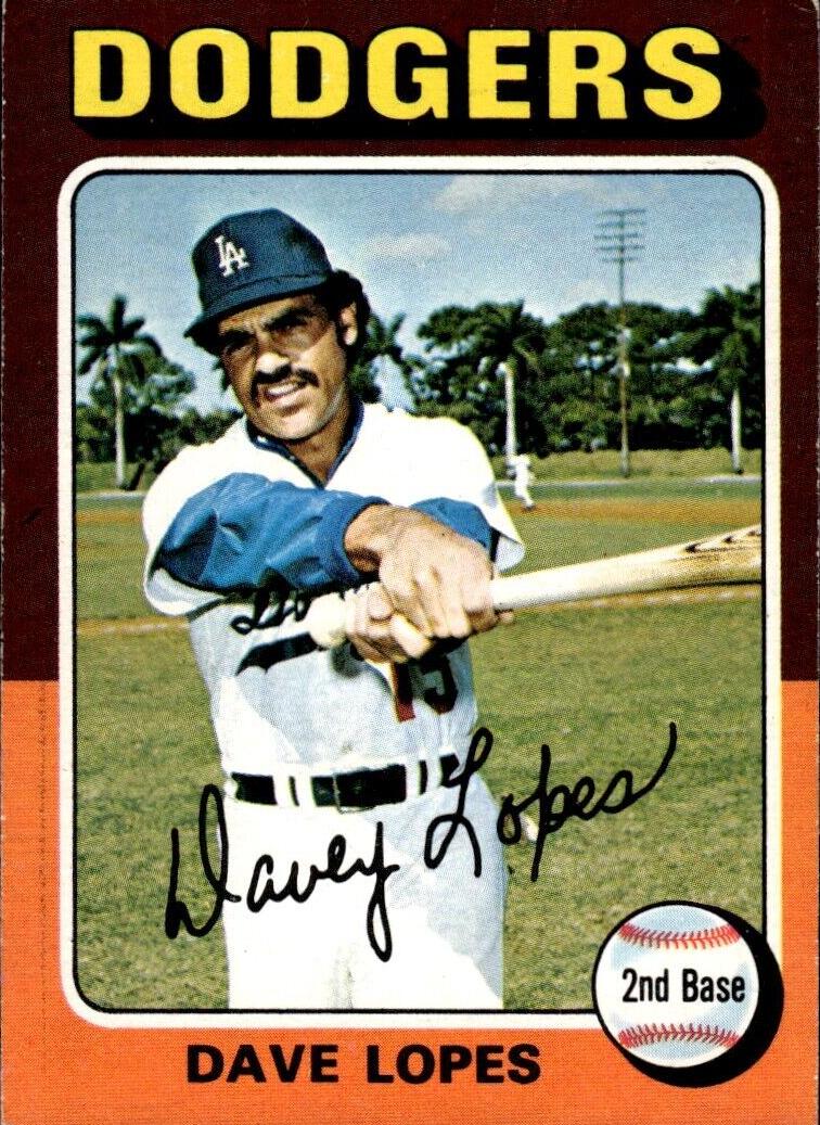 1975 O-Pee-Chee Baseball Dave Lopes #93