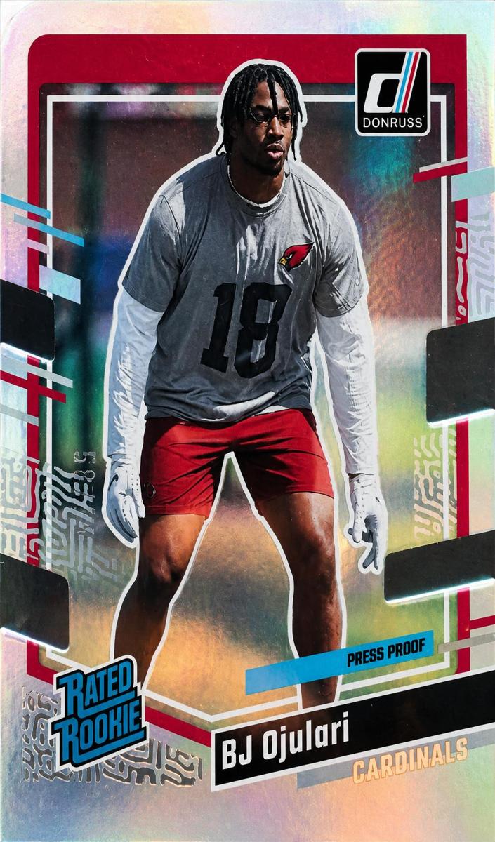 2023 Panini Donruss Football Press Proof Silver Die-Cut BJ Ojulari #301