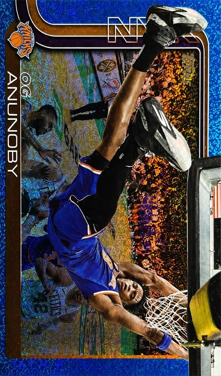 2025 Topps Basketball Blue Sandglitter OG Anunoby #15