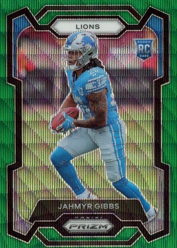 2023 Panini Prizm Football Green Wave Jahmyr Gibbs #331