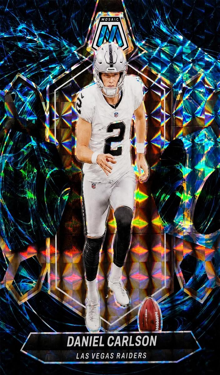 2024 Panini Mosaic Football Genesis Daniel Carlson #119 PSA 9