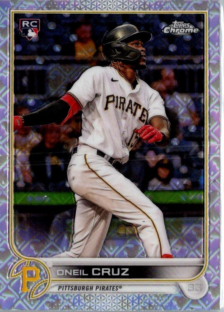 2022 Topps Chrome Logofractor Baseball Oneil Cruz #22 PSA 9