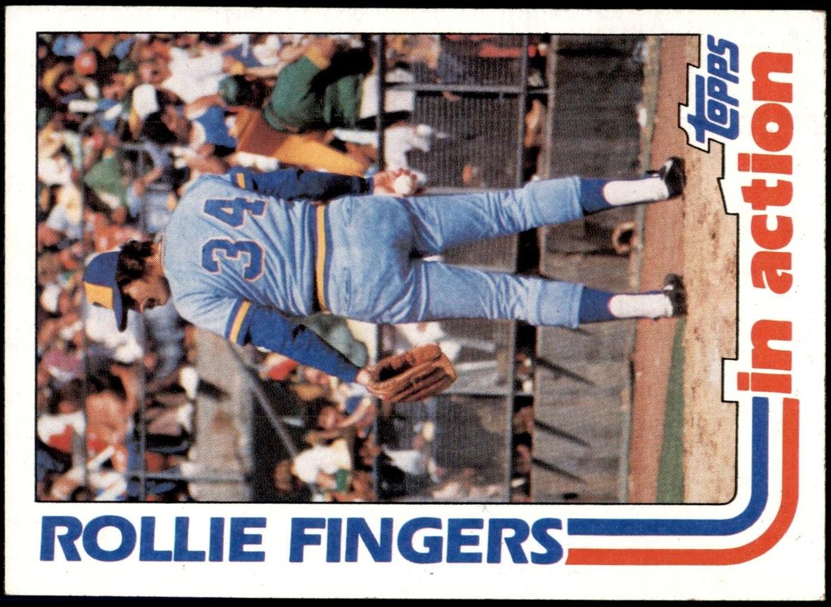 1982 Topps Baseball Rollie Fingers #586 PSA 10
