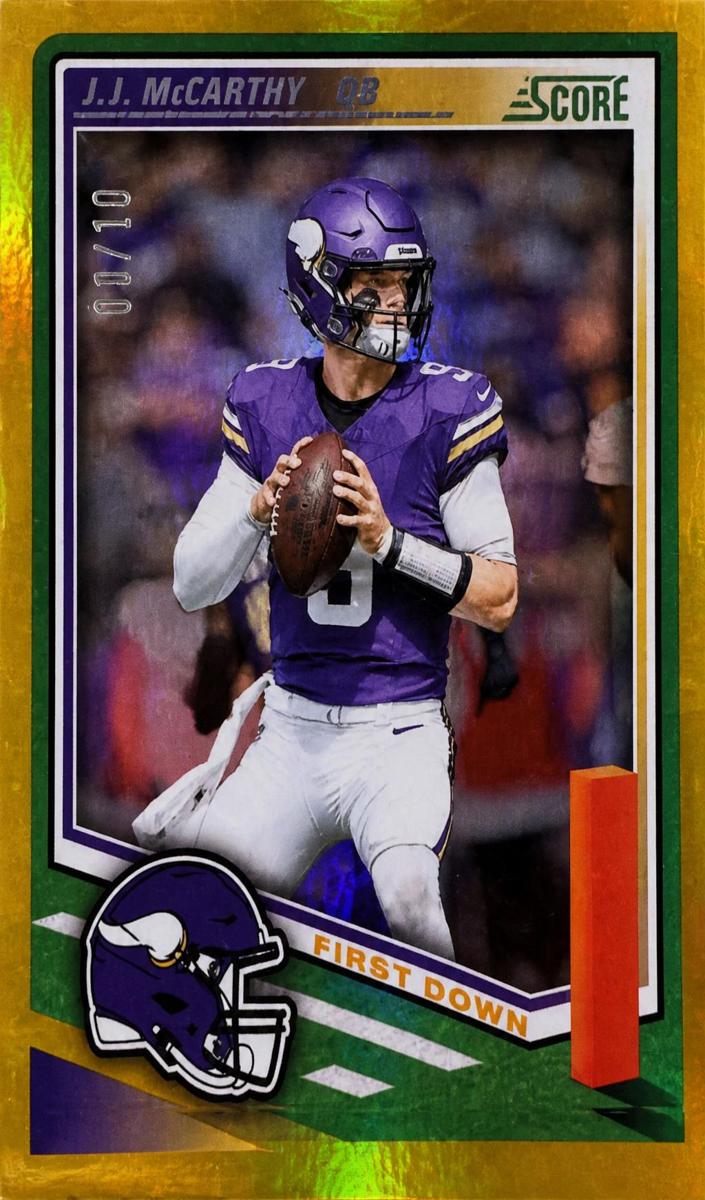 2025 Panini Score Football First Down J.J. McCarthy #291