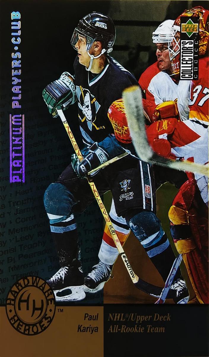 1995 Collector's Choice Hockey Player's Club Platinum Paul Kariya #370