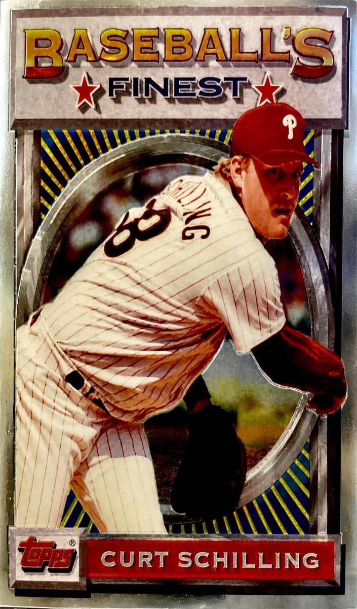 1993 Topps Finest Baseball Refractor Curt Schilling #10