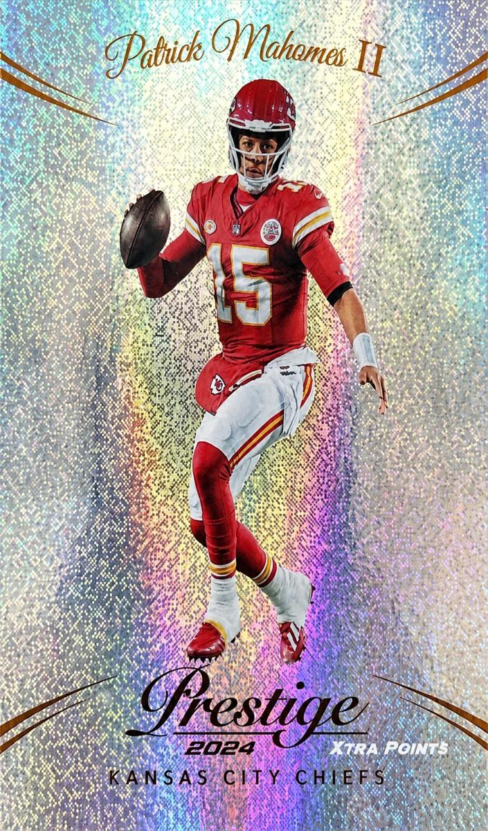 2024 Panini Prestige Football Dots Xtra Points Patrick Mahomes II #143 PSA 7