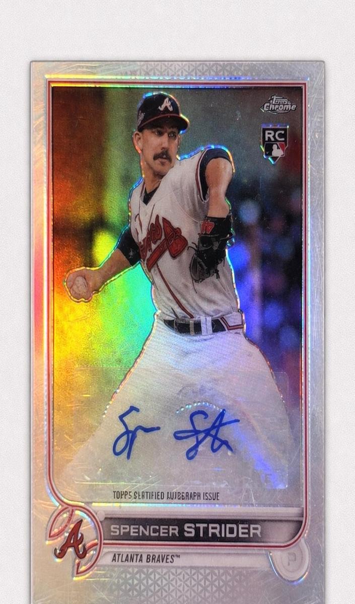 2022 Topps Chrome Update Baseball Spencer Strider #AC-SST PSA 9