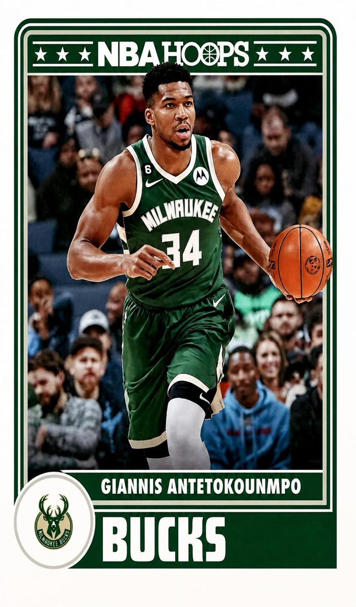 2023 Panini Hoops Basketball Silver Giannis Antetokounmpo #285 PSA 9