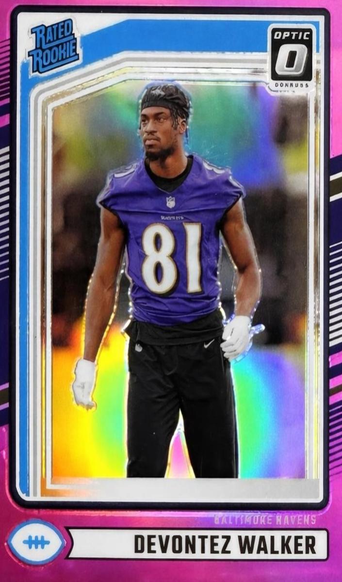 2024 Panini Donruss Football Pink Devontez Walker #345