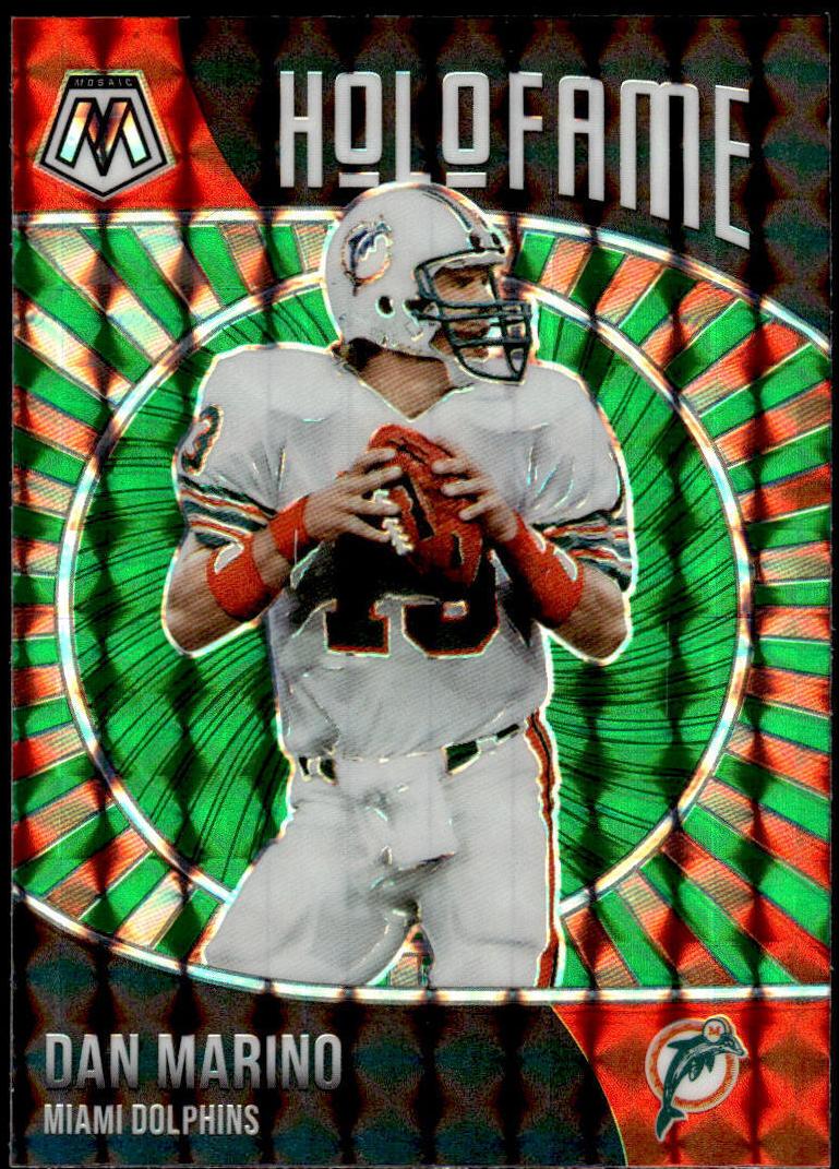 2021 Panini Mosaic Football Green Dan Marino #10 PSA 9
