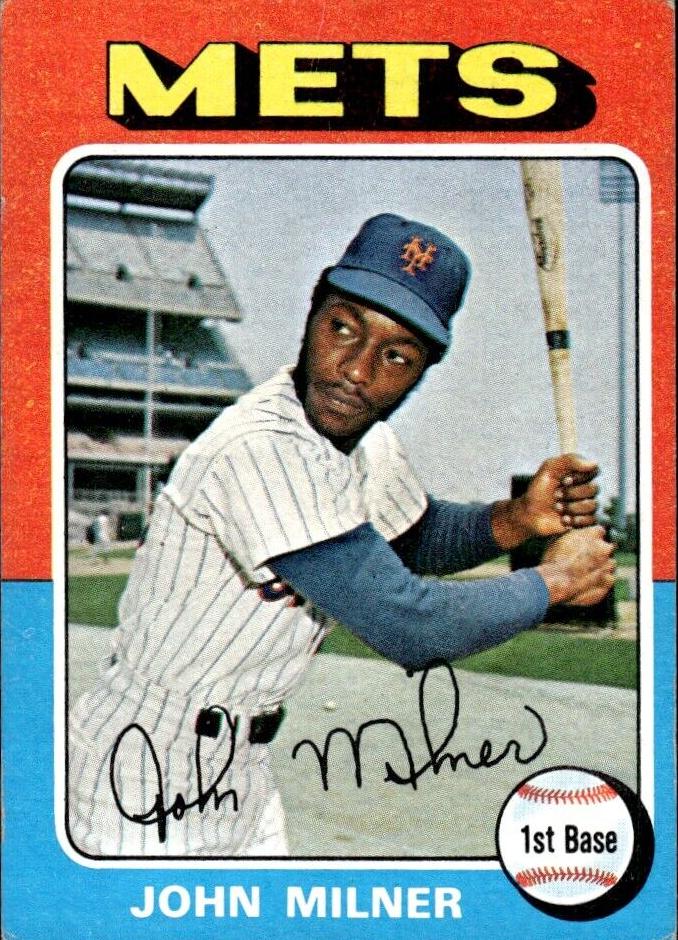 1975 Topps Mini Baseball John Milner #264 PSA 8