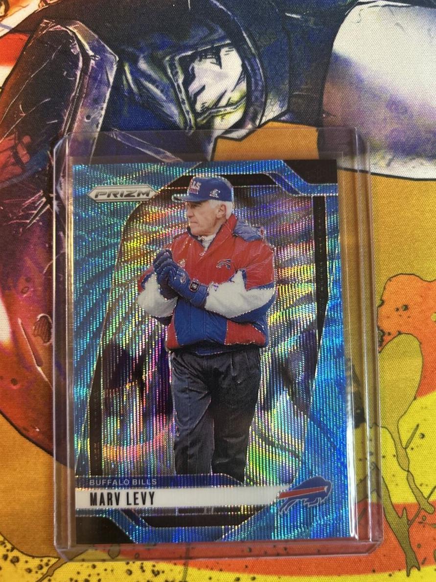 2024 Panini Prizm Football Blue Wave Marv Levy #34