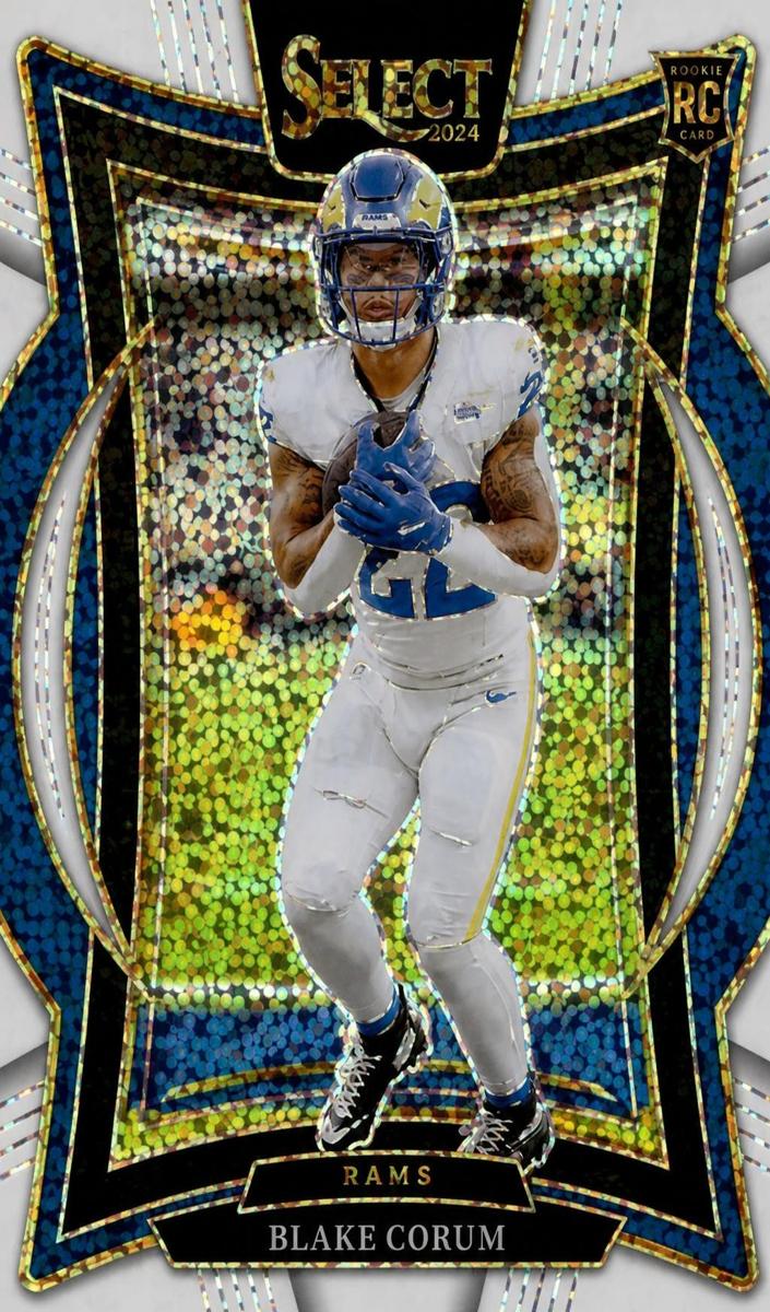 2024 Panini Select Football White Sparkle Blake Corum #9