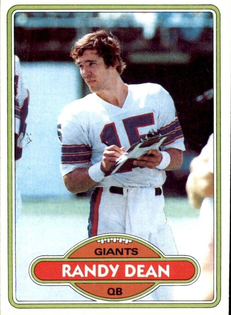 1980 Topps Football Randy Dean #328