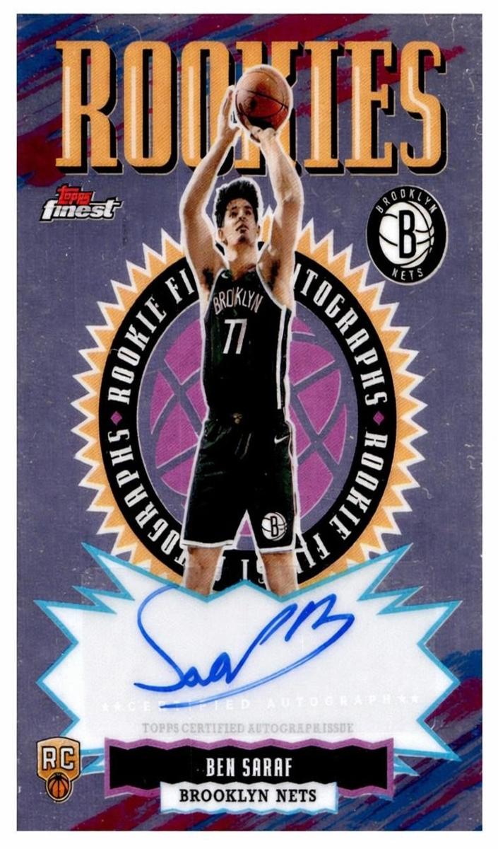 2025 Topps Finest Basketball Ben Saraf #RFA-BS