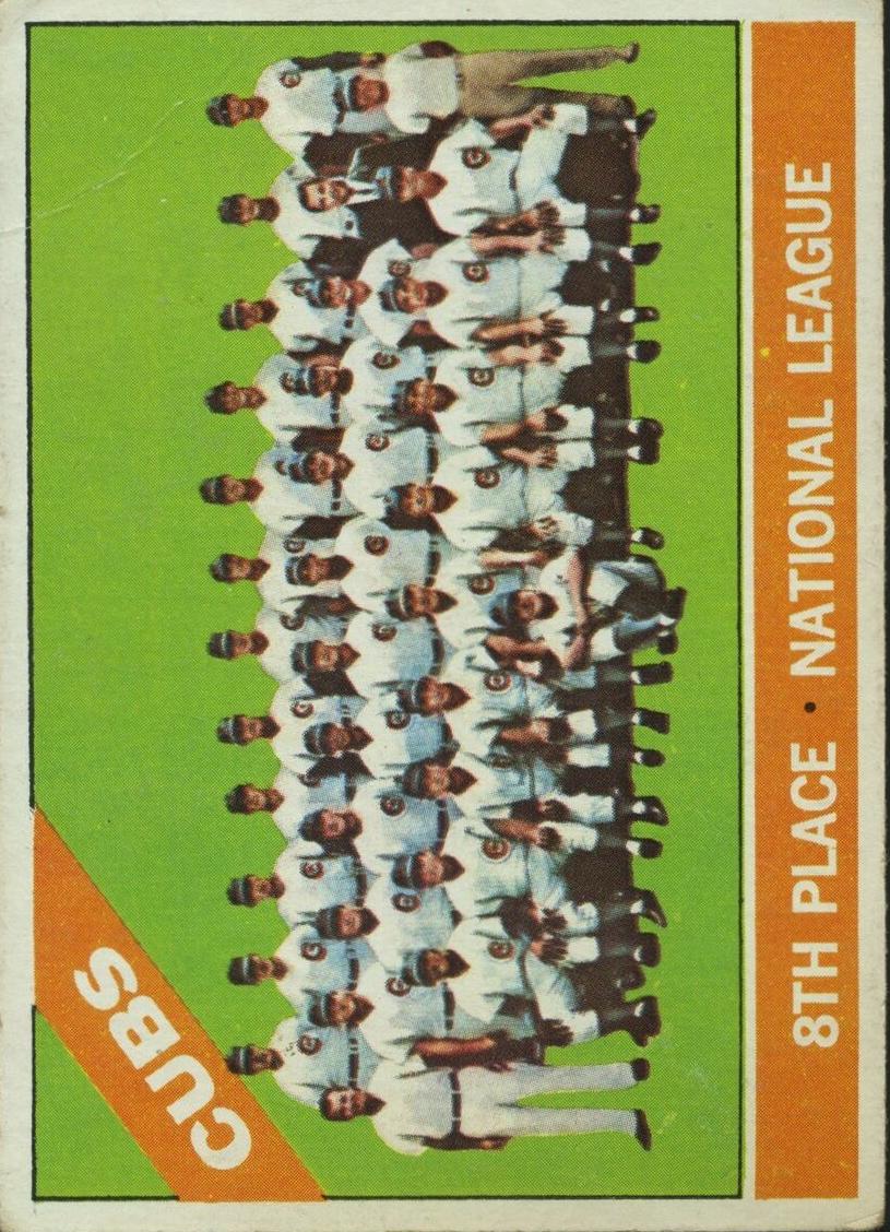 1966 Topps Baseball Cubs Team #204 PSA 8.5