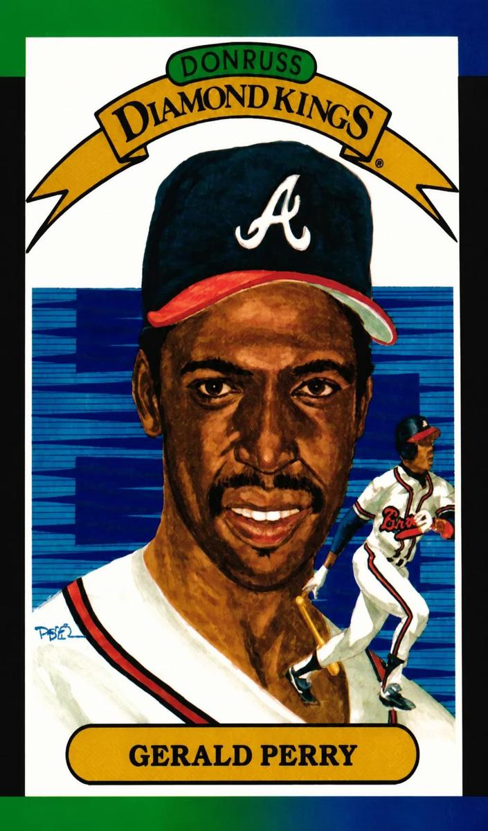 1989 Donruss Baseball Gerald Perry #22 PSA 9