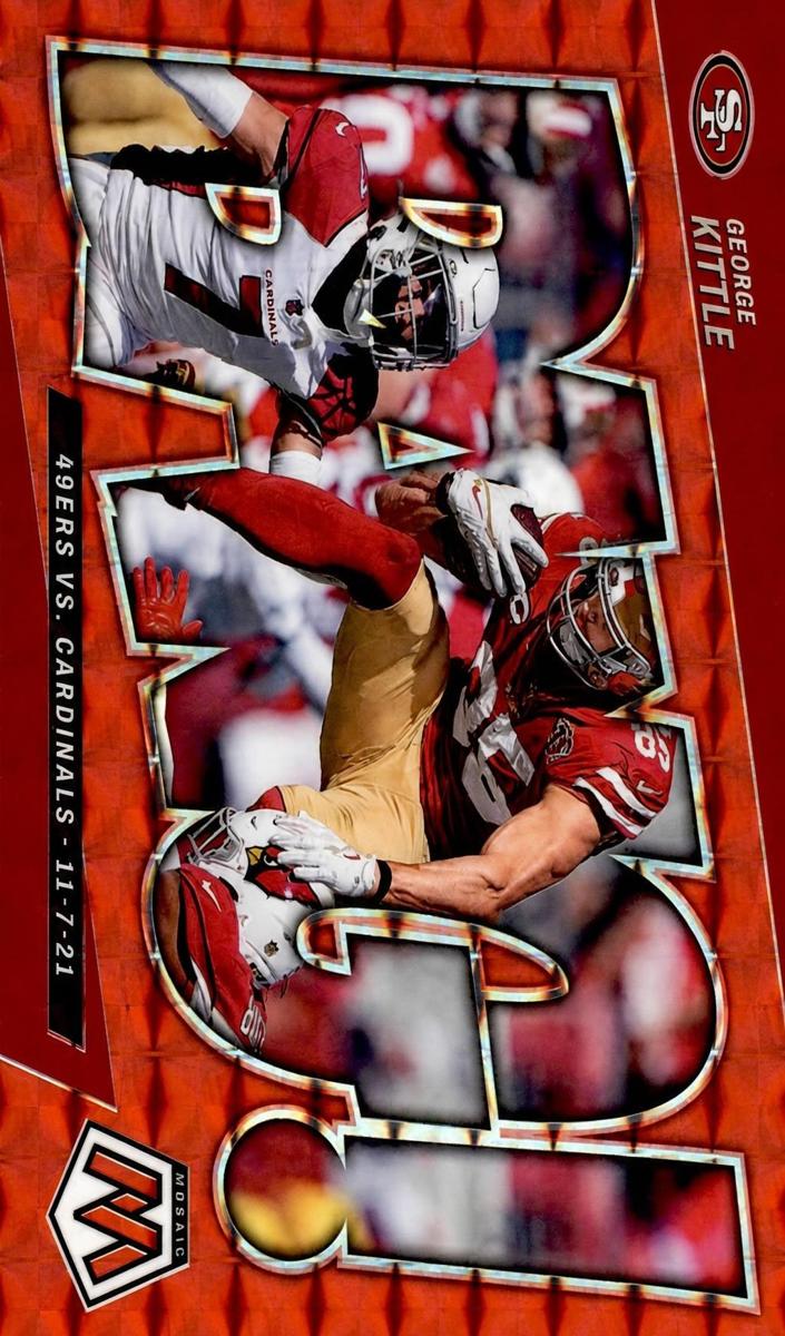 2022 Panini Mosaic Football Red George Kittle #B-13