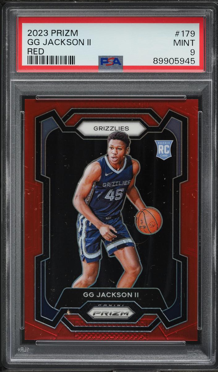 2023 Panini Prizm Basketball Red GG Jackson II #179 PSA 9