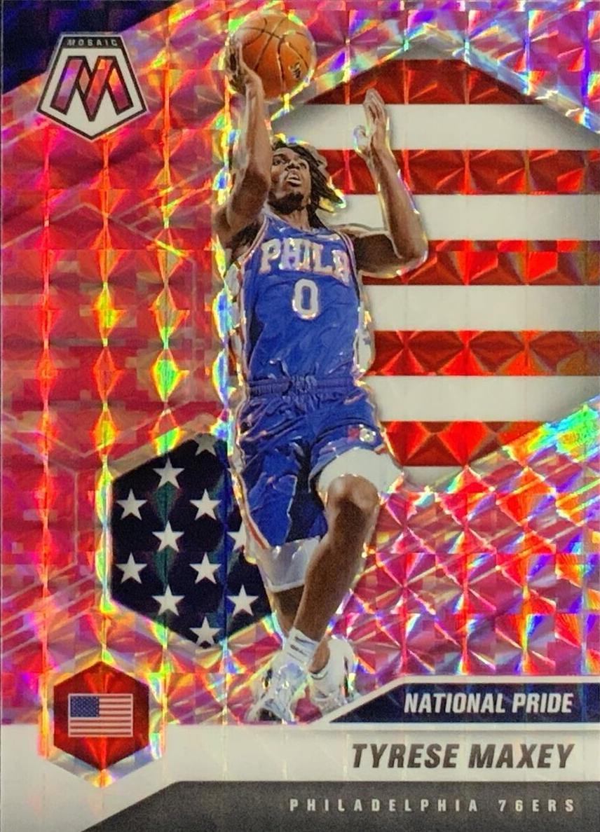 2020 Panini Mosaic Basketball Pink Camo Tyrese Maxey #259