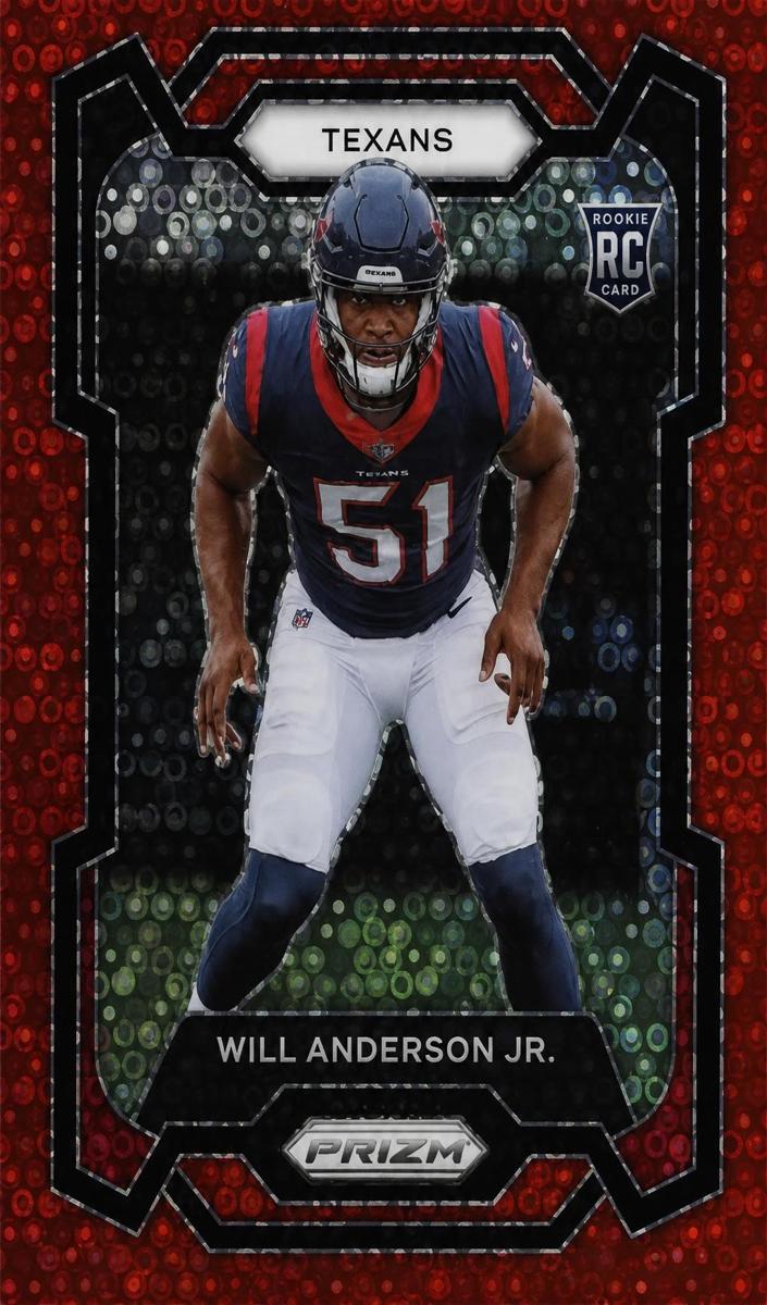 2023 Panini Prizm Football No Huddle Red Will Anderson Jr. #342 PSA 9