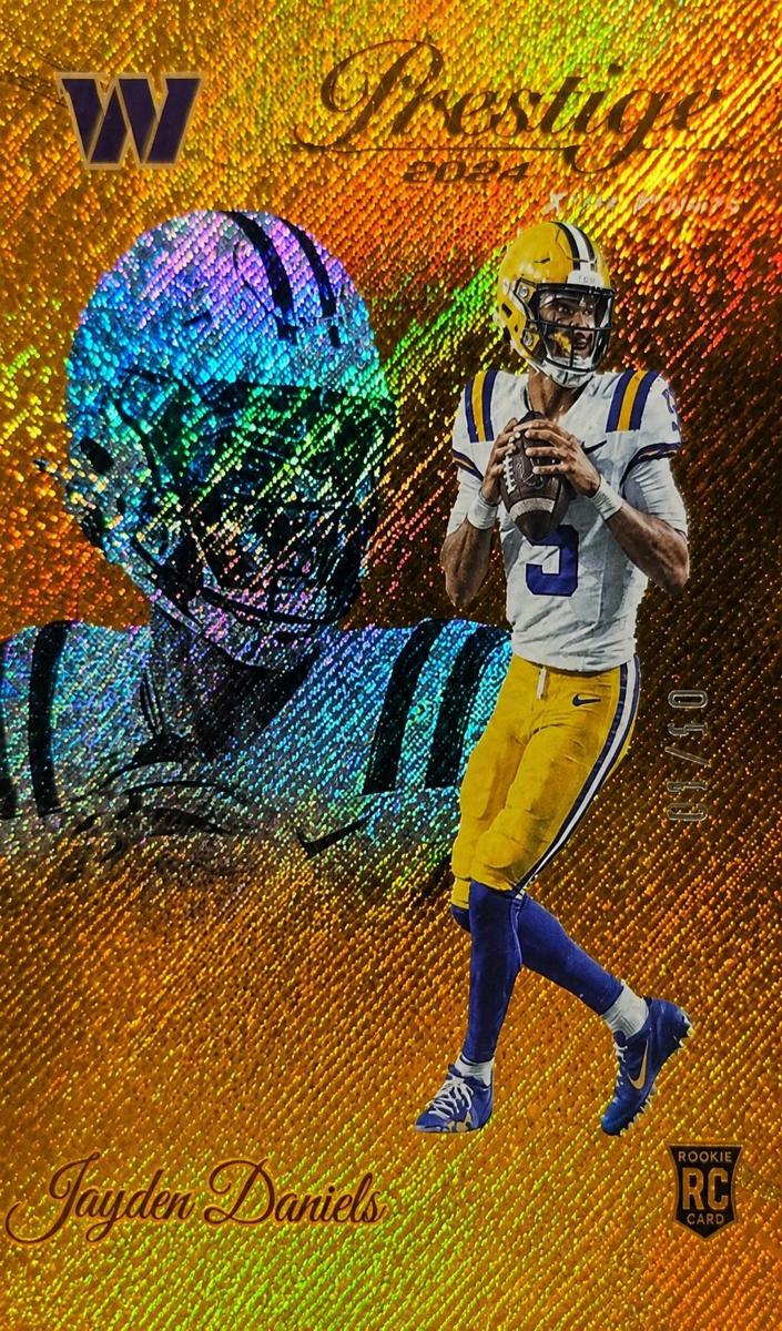 2024 Panini Prestige Football Orange Premium Xtra Points Jayden Daniels #302