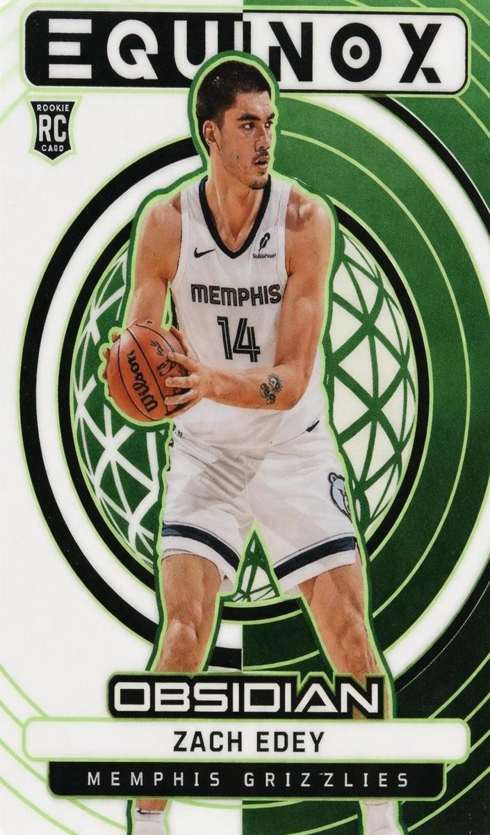 2024 Panini Obsidian Basketball Electric Etch Green Flood Zach Edey #2