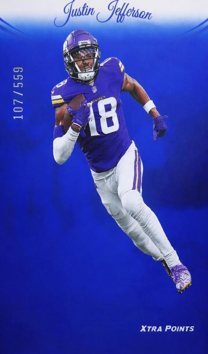 2024 Panini Prestige Football Blue Xtra Points Justin Jefferson #192