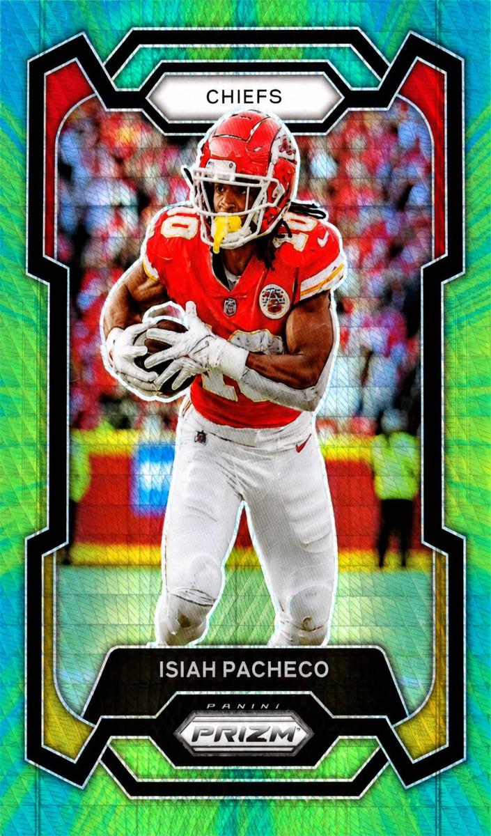 2023 Panini Prizm Football Hyper Isiah Pacheco #144