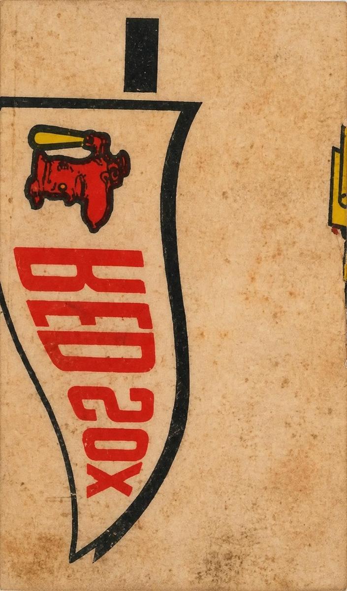 1966 Topps Rub-Offs Baseball Red Sox Pennant #NNO