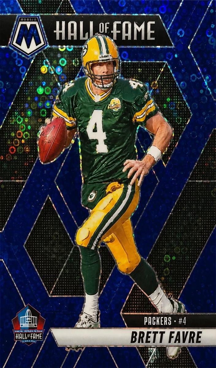 2025 Panini Mosaic Football No Huddle Blue Brett Favre #293