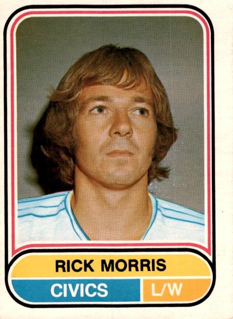 1975 O-Pee-Chee WHA Hockey Rick Morris #91 PSA 8