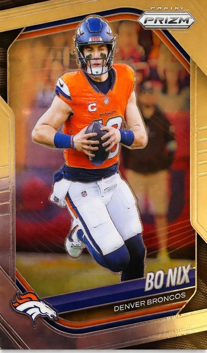 2025 Panini Prizm Football Silver Bo Nix #142 PSA 9