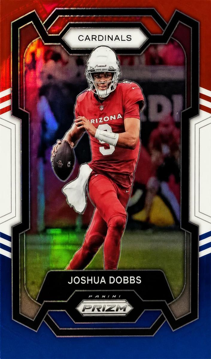 2023 Panini Prizm Football Red White Blue Joshua Dobbs #3