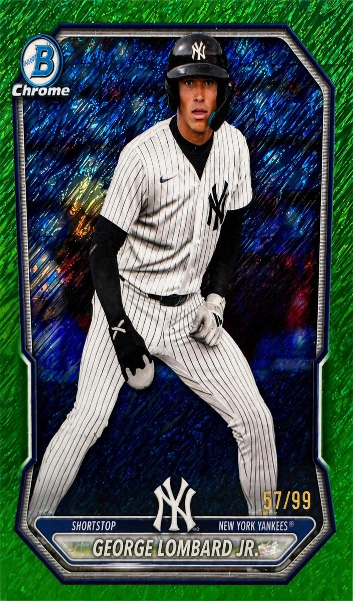 2026 Bowman Baseball Green Shimmer Refractor George Lombard Jr. #BCP-64