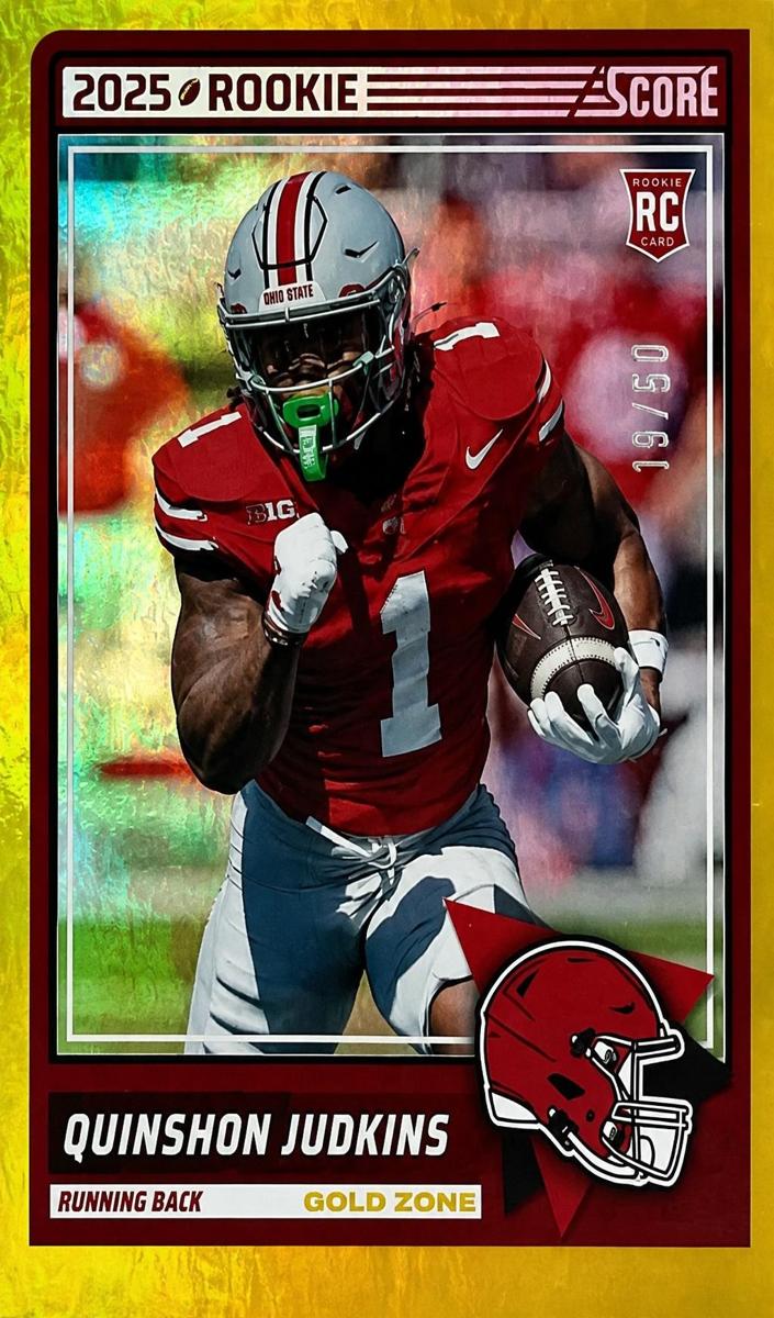 2025 Panini Score Football Gold Zone Quinshon Judkins #38