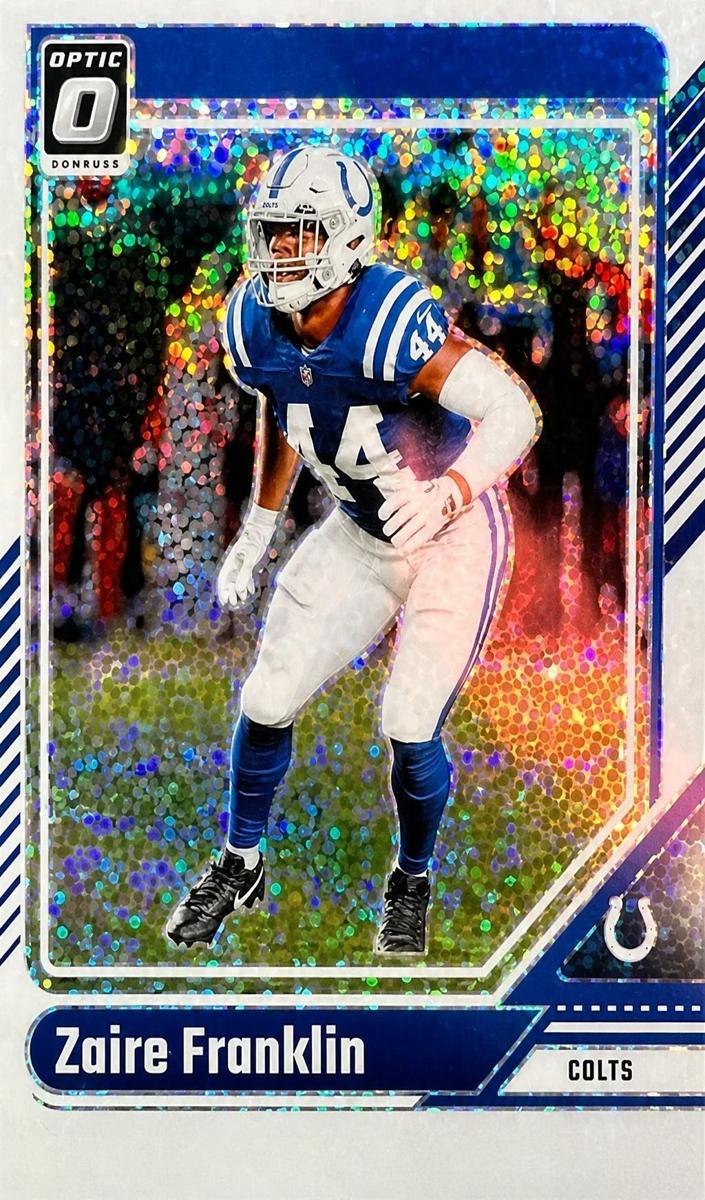 2024 Donruss Optic Football White Sparkle Zaire Franklin #87