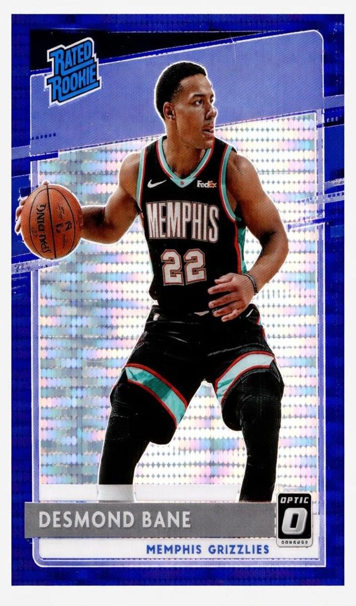 2020 Donruss Optic Basketball Purple Pulsar Desmond Bane #180 PSA 7.5