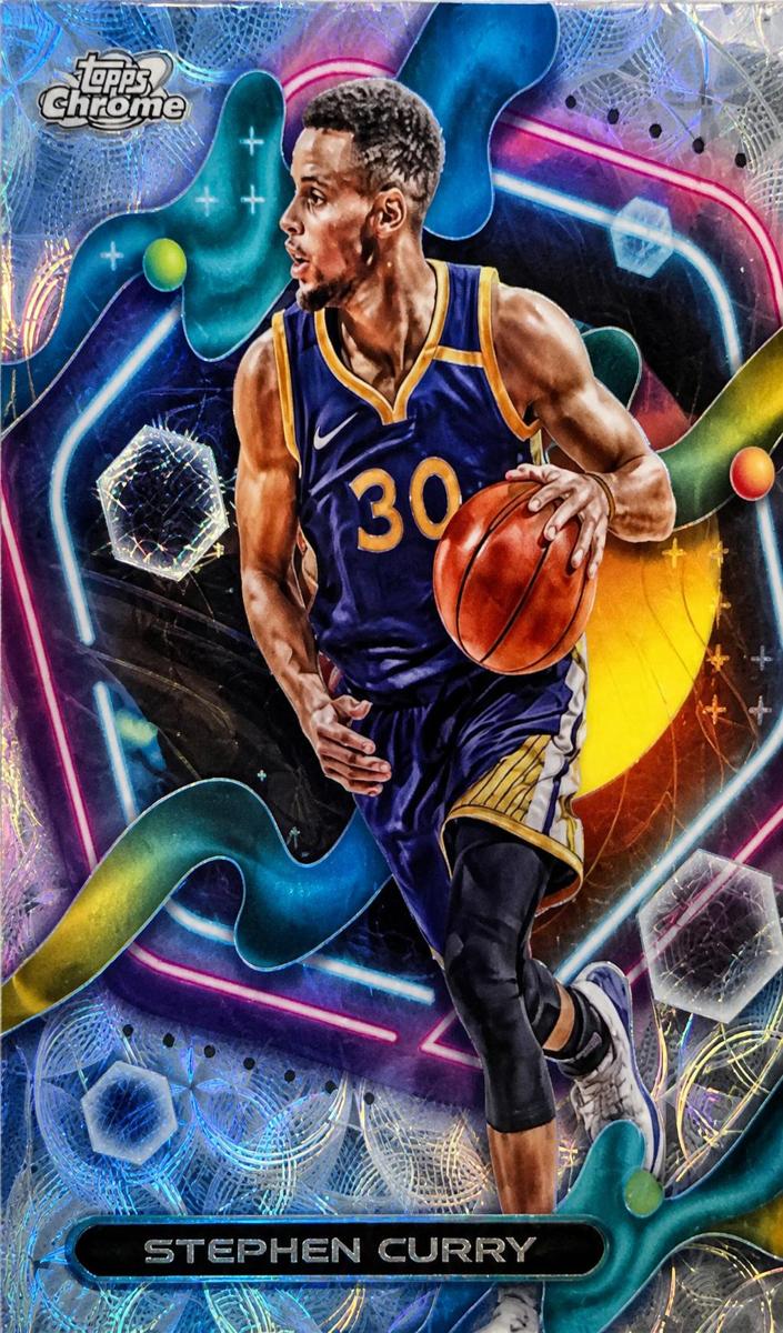 2023 Topps Cosmic Chrome Basketball Refractor Stephen Curry #118 PSA 10