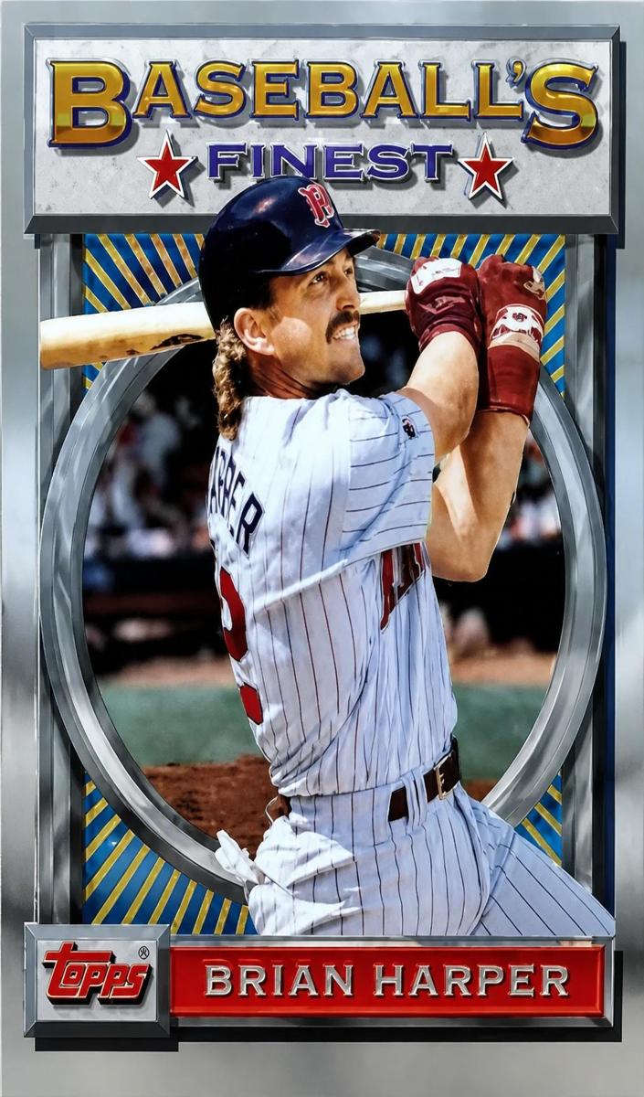 1993 Topps Finest Baseball Brian Harper #51