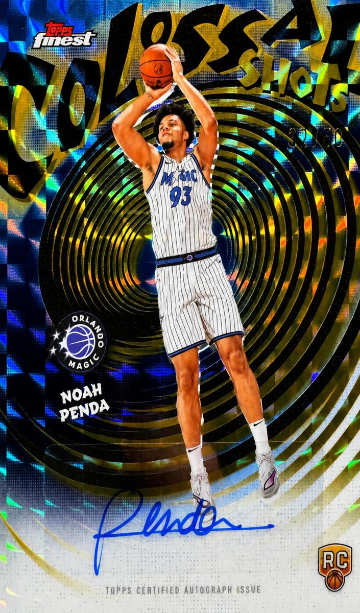 2025 Topps Finest Basketball Gold Geometric Refractor Noah Penda #CS-NP