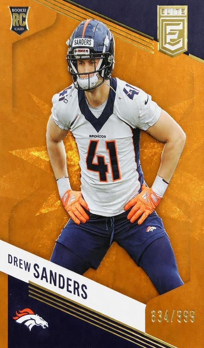 2023 Donruss Elite Football Orange Drew Sanders #138