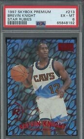 1997 Skybox Premium Basketball Star Rubies Brevin Knight #213 PSA 5.5